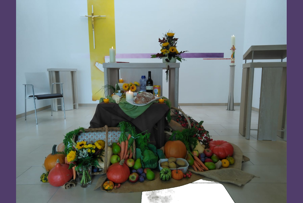 Erntedank-Dekoration